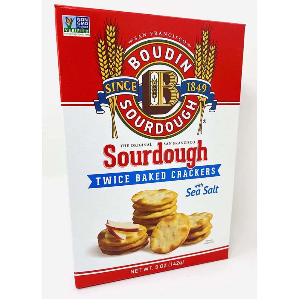 BOUDIN SOURDOUGH: Sourdough Crackers Sea Salt 5 oz (Pack of 5) - MONTHLY SPECIALS > Snacks > Crackers - BOUDIN SOURDOUGH