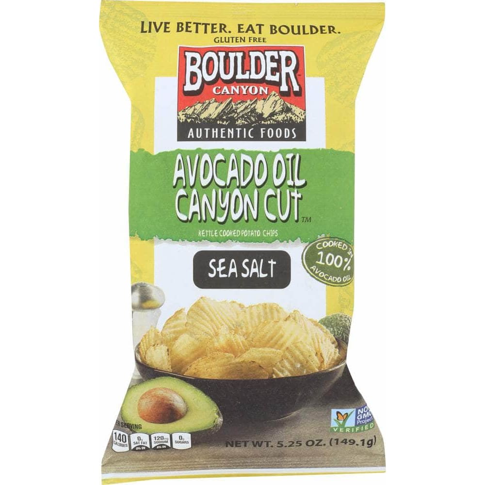 Boulder Canyon Boulder Canyon Avocado Oil Canyon Cut Potato Chips Sea Salt, 5.25 oz