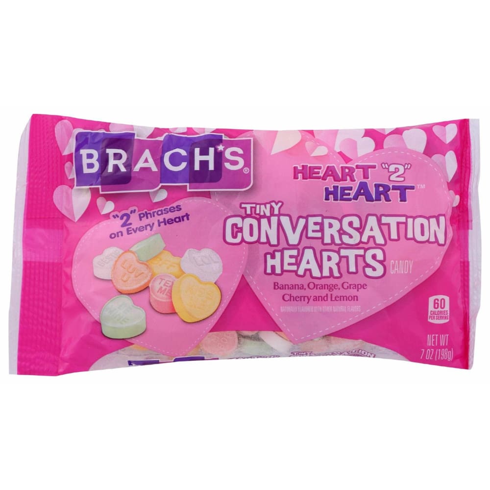 BRACHS Grocery > Chocolate, Desserts and Sweets > Candy BRACHS: Tiny Conversation Hearts, 7 oz