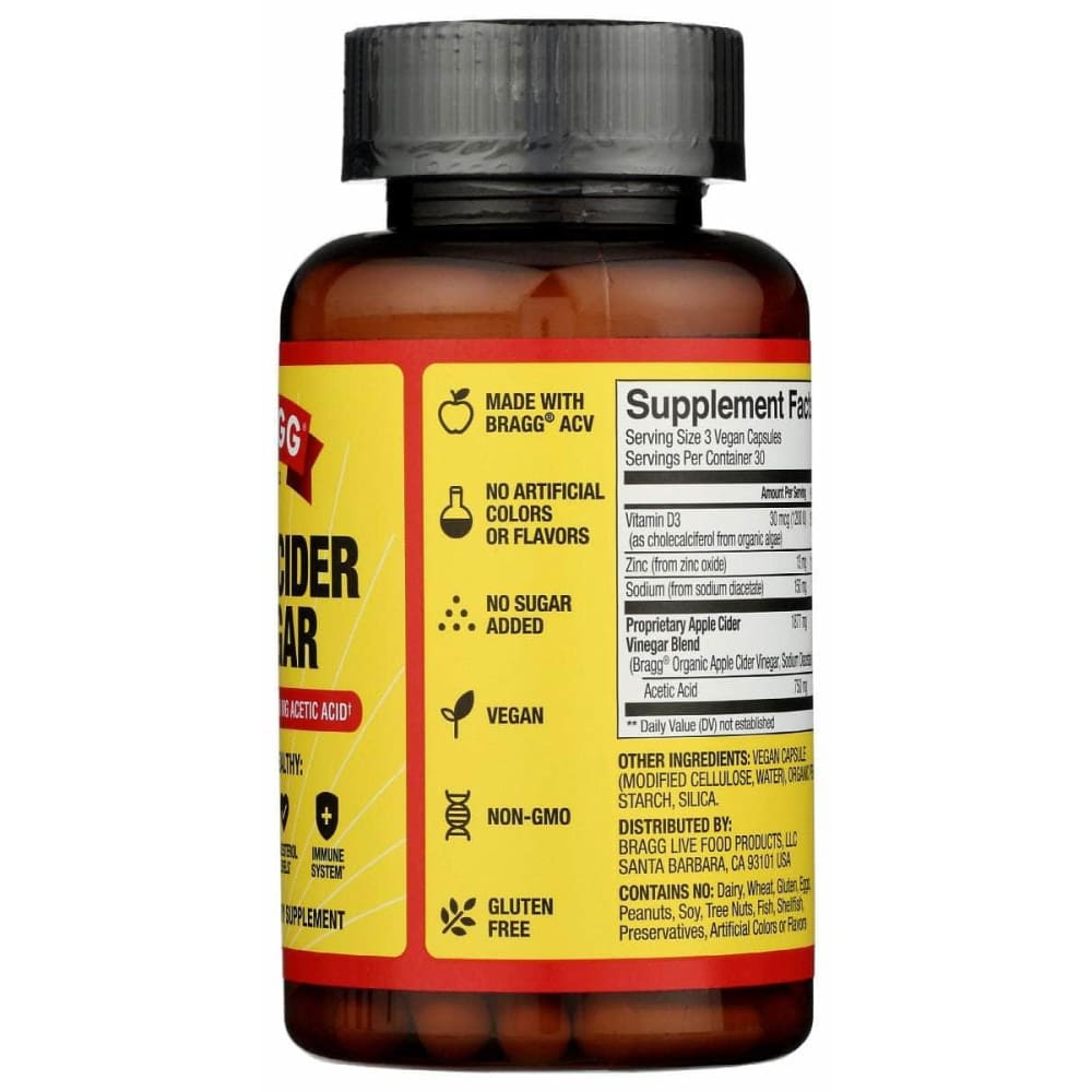 BRAGG Health > Vitamins & Supplements BRAGG: Apple Cider Vinegar Capsules, 90 cp