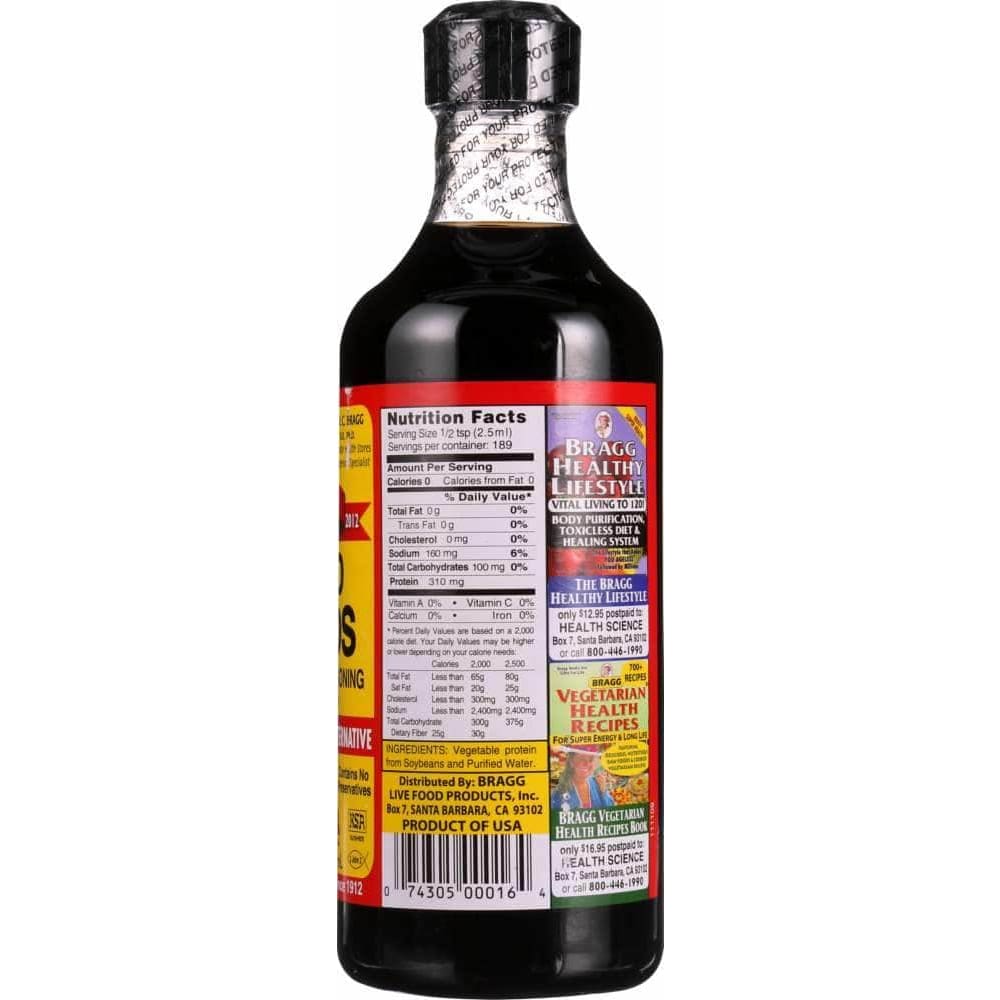 Bragg Bragg Liquid Aminos Natural Soy Sauce Alternative, 16 oz