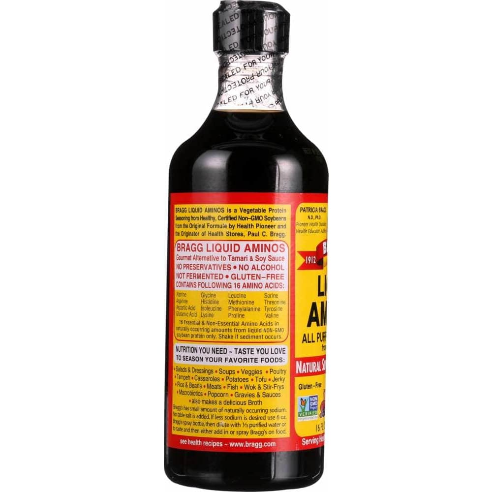 Bragg Bragg Liquid Aminos Natural Soy Sauce Alternative, 16 oz