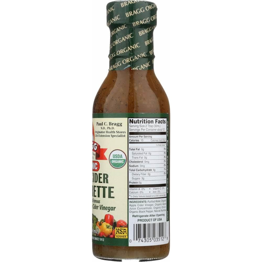 BRAGG Grocery > Salad Dressings BRAGG: Organic Apple Cider Vinaigrette, 12 oz