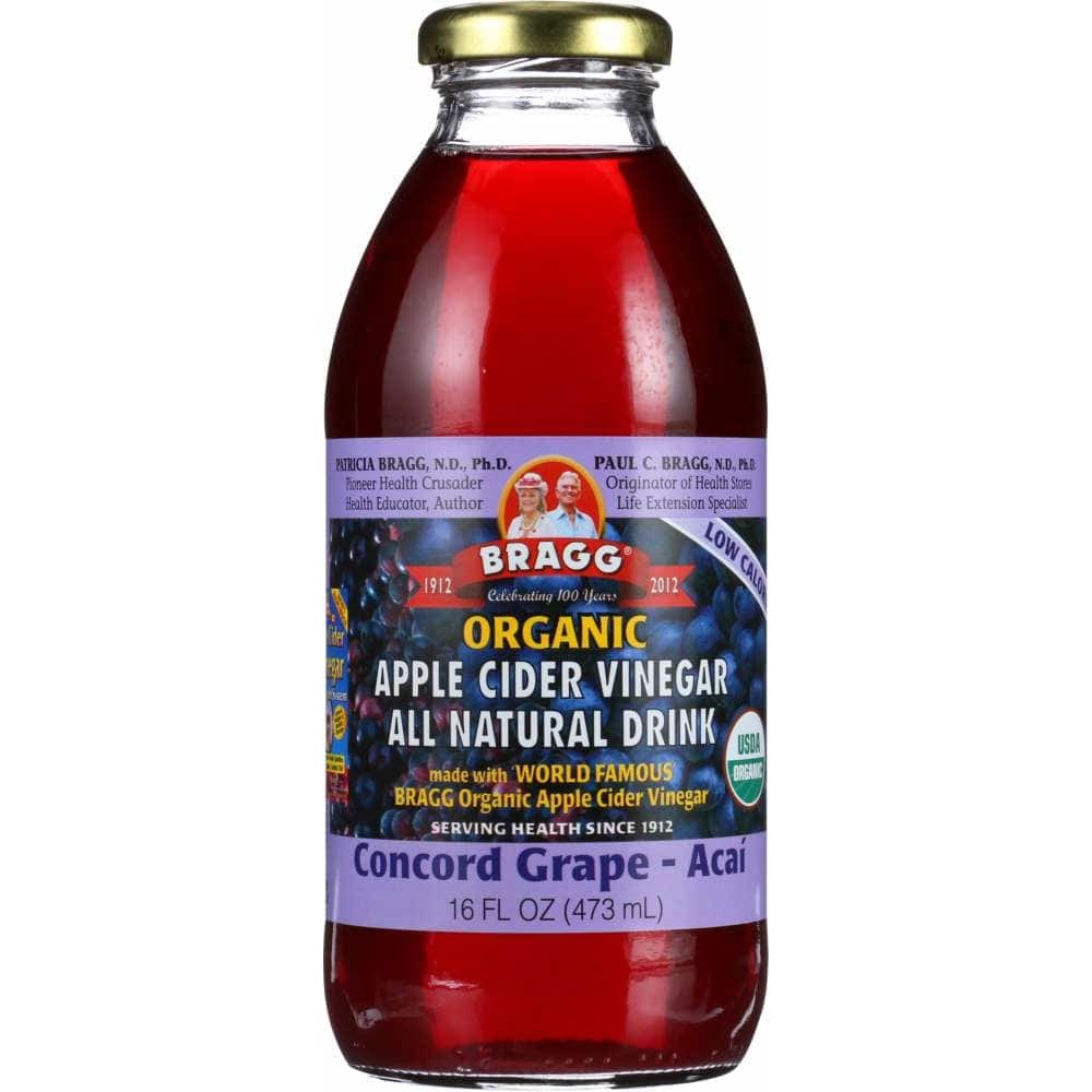 Bragg Bragg Organic Apple Cider Vinegar All Natural Drink Concord Grape and Acai, 16 oz