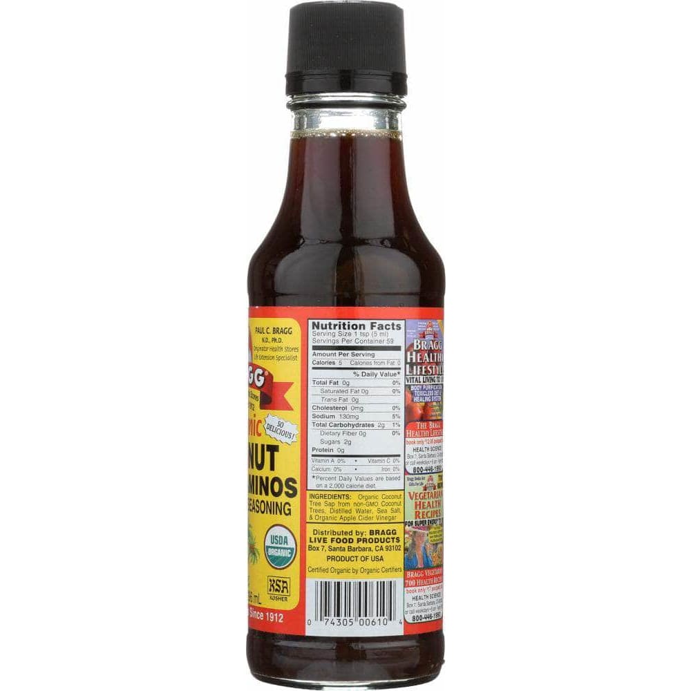 Bragg Organic Coconut Liquid Aminos All Purpose Seasoning, 10 Oz (Case ...