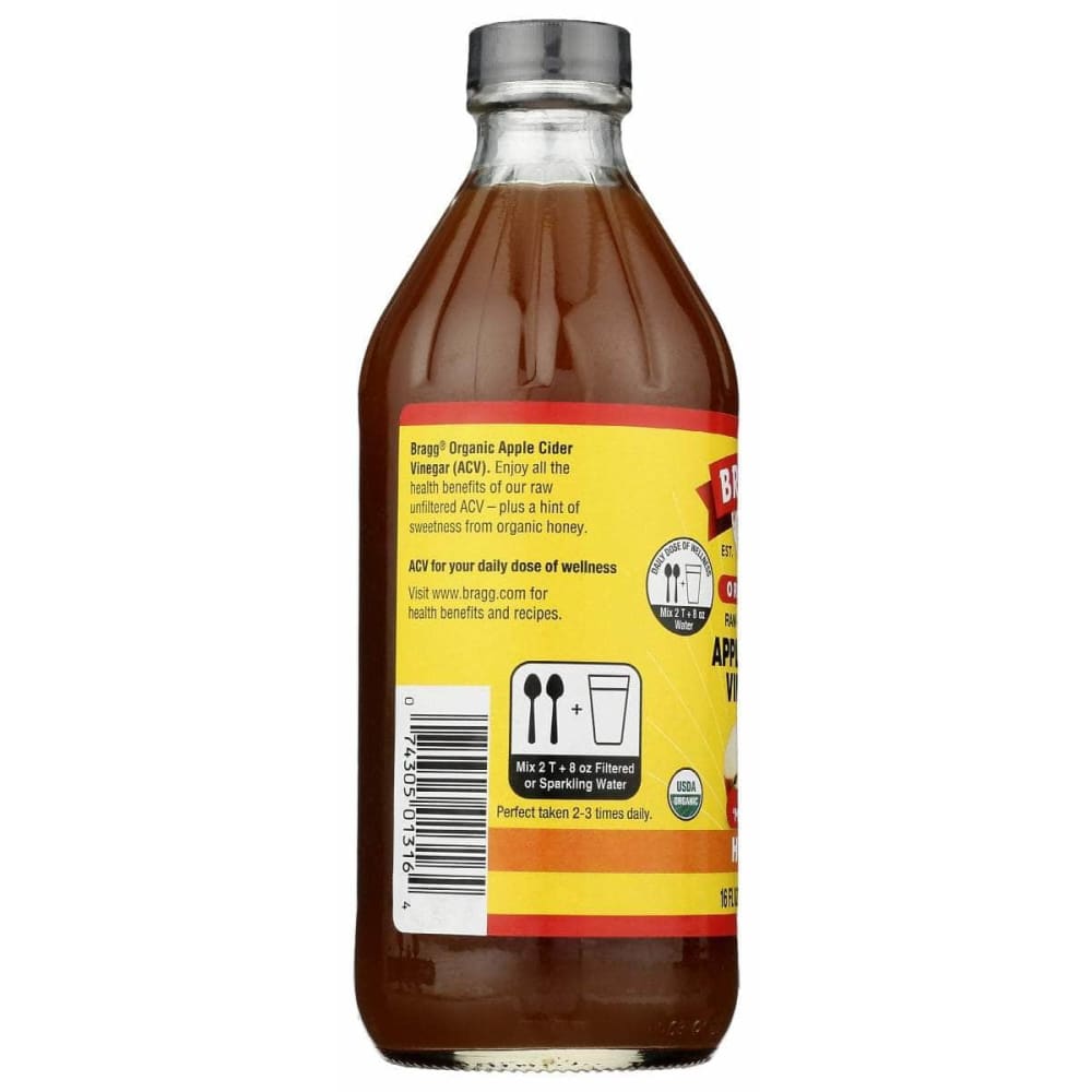 BRAGG Grocery > Cooking & Baking > Vinegars BRAGG: Organic Honey Apple Cider Vinegar, 16 oz