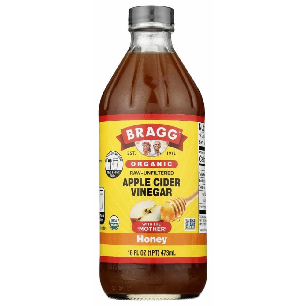 BRAGG Grocery > Cooking & Baking > Vinegars BRAGG: Organic Honey Apple Cider Vinegar, 16 oz