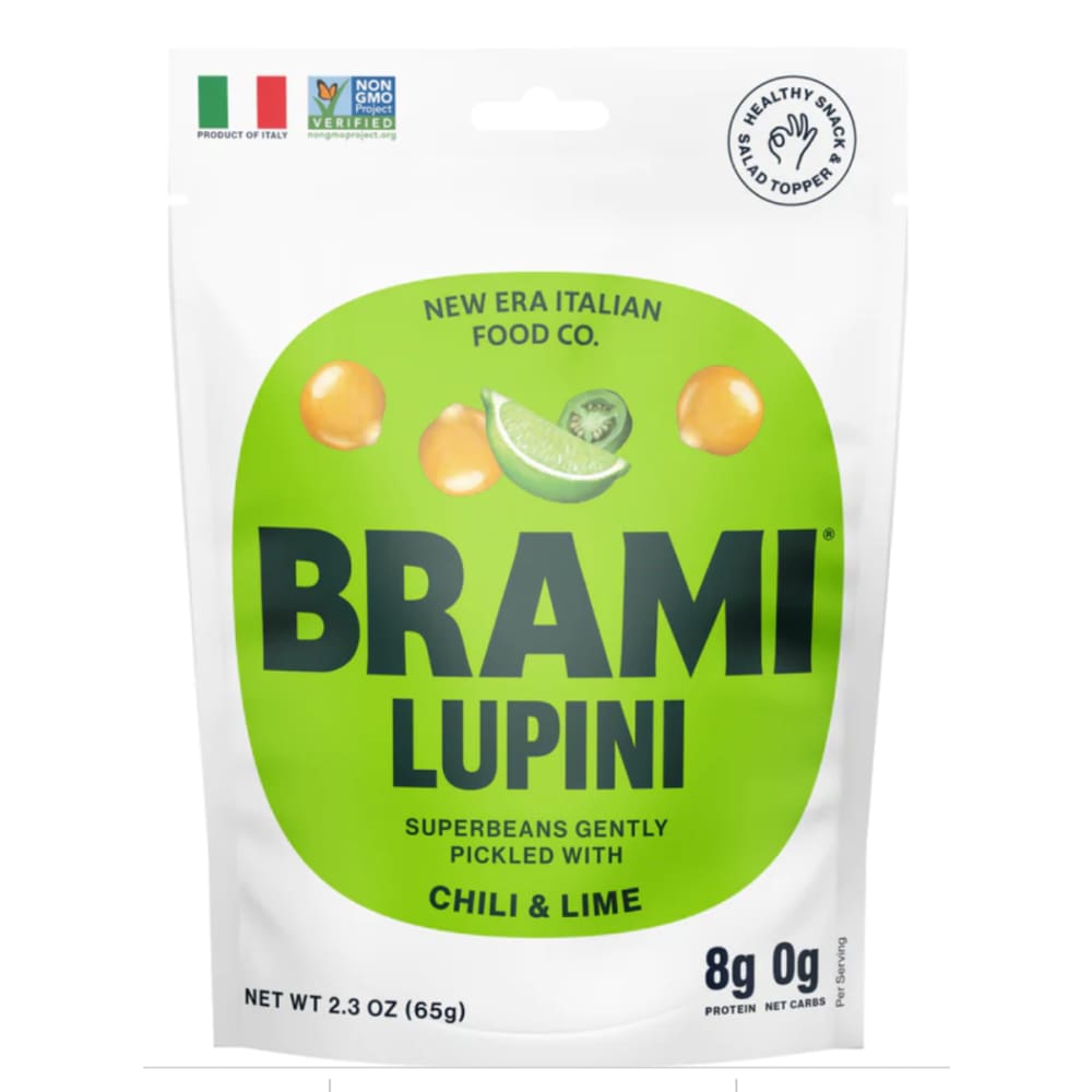 BRAMI LUPINI SNACK: SNACK LUPINI CHILI LIME (2.300 OZ) (Pack of 6) - Snacks Other - BRAMI LUPINI SNACK