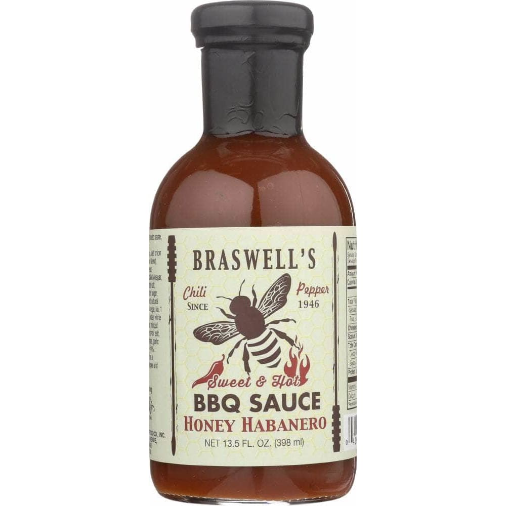 Braswells Braswell Sauce BBQ Honey Habanero, 13.5 oz