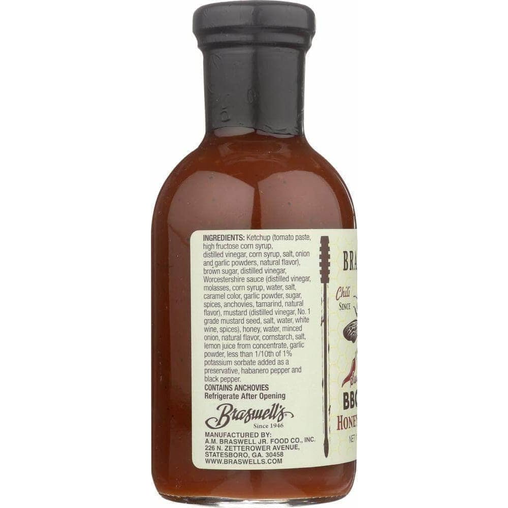 Braswells Braswell Sauce BBQ Honey Habanero, 13.5 oz