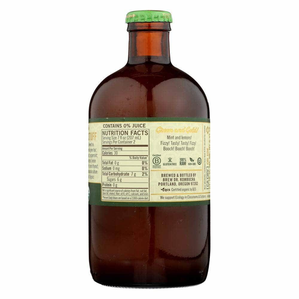 Brew Dr Kombucha Brew Dr Kombucha Mint Lemonade Kombucha, 14 oz