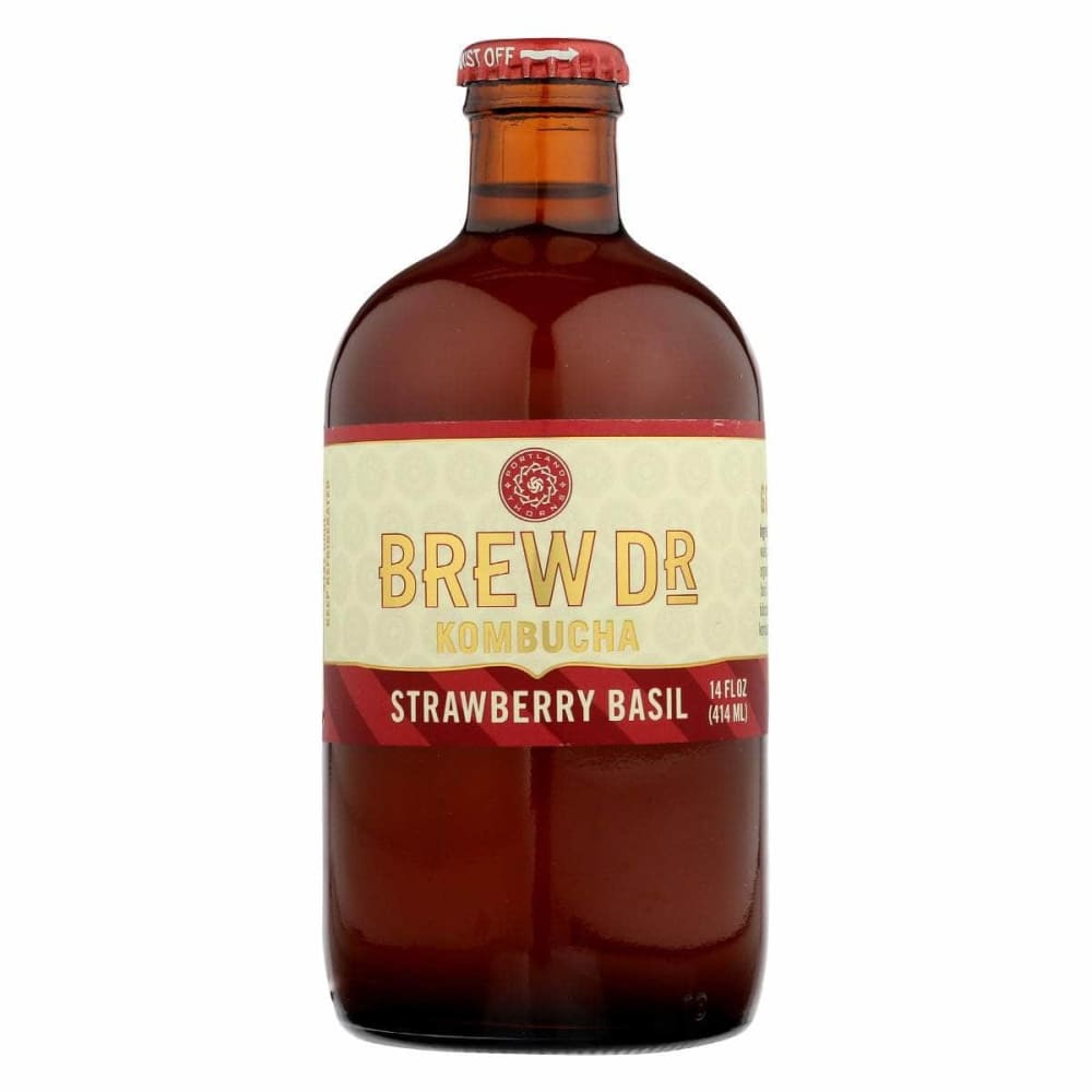 Brew Dr Kombucha Brew Dr Kombucha Strawberry Basil Kombucha, 14 oz