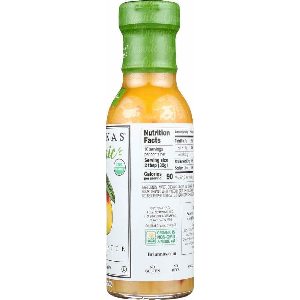 Briannas Briannas Organic Mango Vinaigrette Dressing, 10 oz