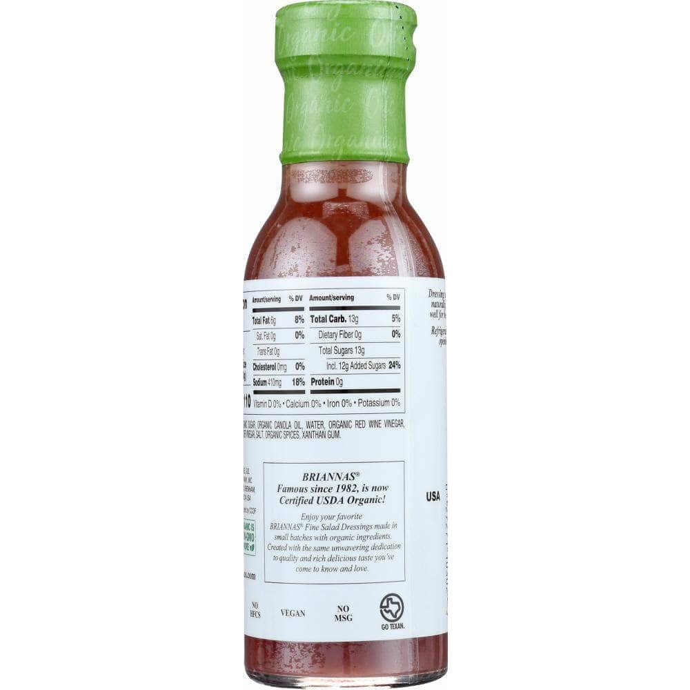 Briannas Briannas Organic Red Wine Vinaigrette Dressing, 10 oz