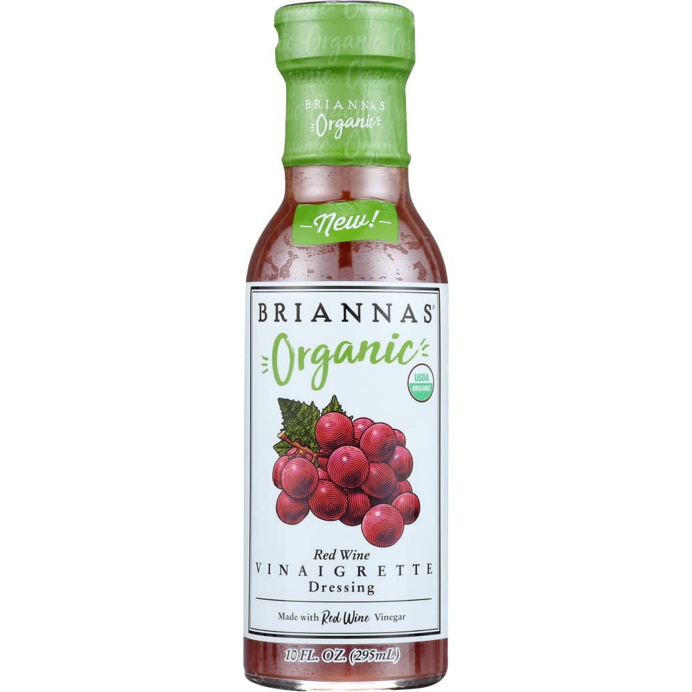 Briannas Organic Red Wine Vinaigrette Dressing 10 oz - Briannas