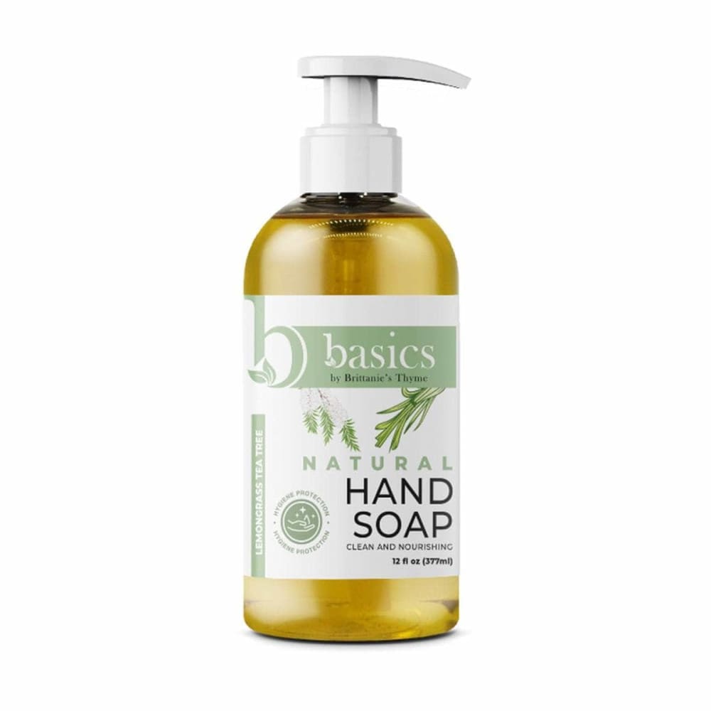 BRITTANIES THYME Beauty & Body Care > Soap and Bath Preparations > Soap Liquid BRITTANIES THYME Lemongrass Tea Tree Natural Hand Soap, 12 oz
