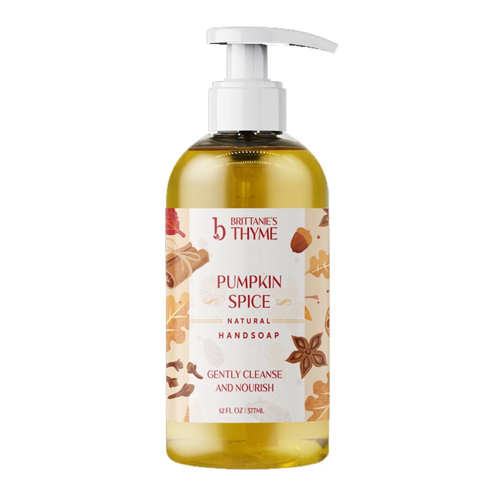 BRITTANIES THYME: Pumpkin Spice Olive Oil Hand Soap 12 OZ (Pack of 4) - Beauty & Body Care > Skin Care - BRITTANIES THYME