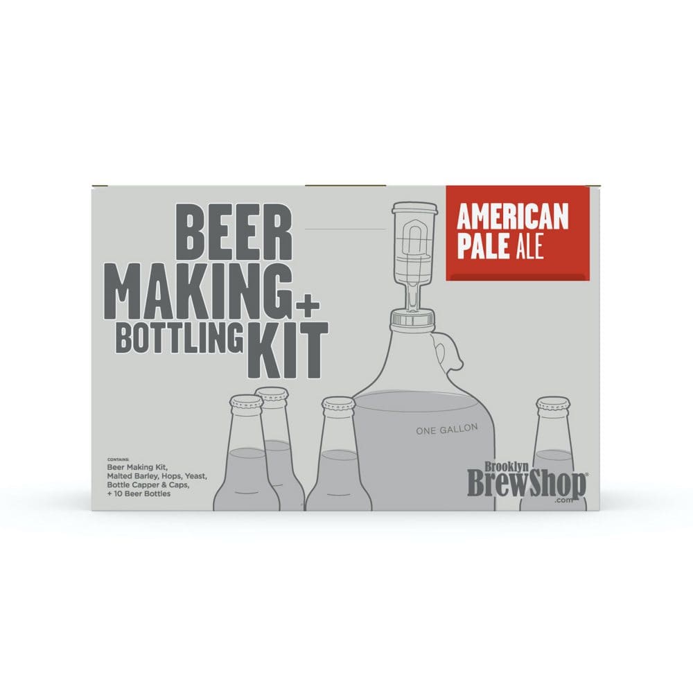 Brooklyn Brew Shop Beer Making + Bottling Kit â€“ American Pale Ale (1 gal.) - Crafting & Activity Sets - Brooklyn
