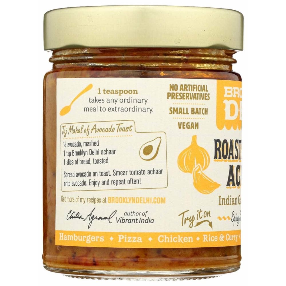 BROOKLYN DELHI Grocery > Pantry > Condiments BROOKLYN DELHI Roasted Garlic Achaar Chili, 9 oz