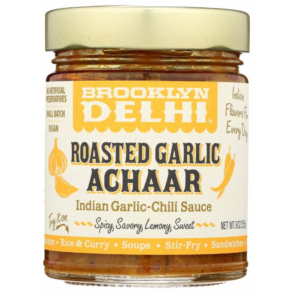 BROOKLYN DELHI Grocery > Pantry > Condiments BROOKLYN DELHI Roasted Garlic Achaar Chili, 9 oz