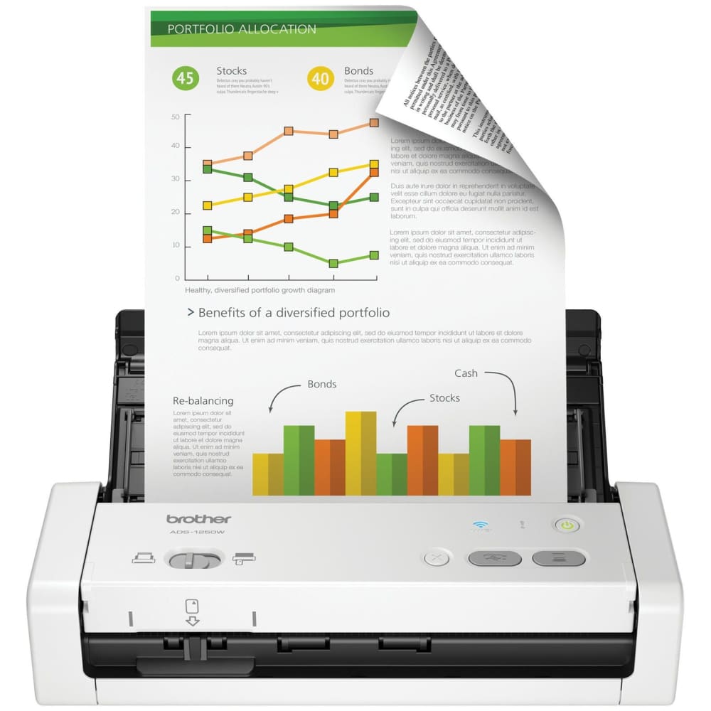 Brother ADS-1250W Wireless Desktop Scanner - Brother