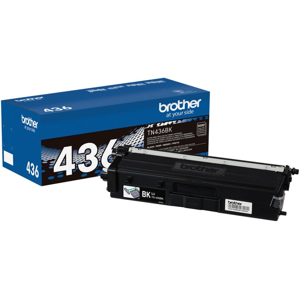 Brother TN436BK Super High-Yield Toner Black (Pack of 2) - Laser Printer Supplies - Brother