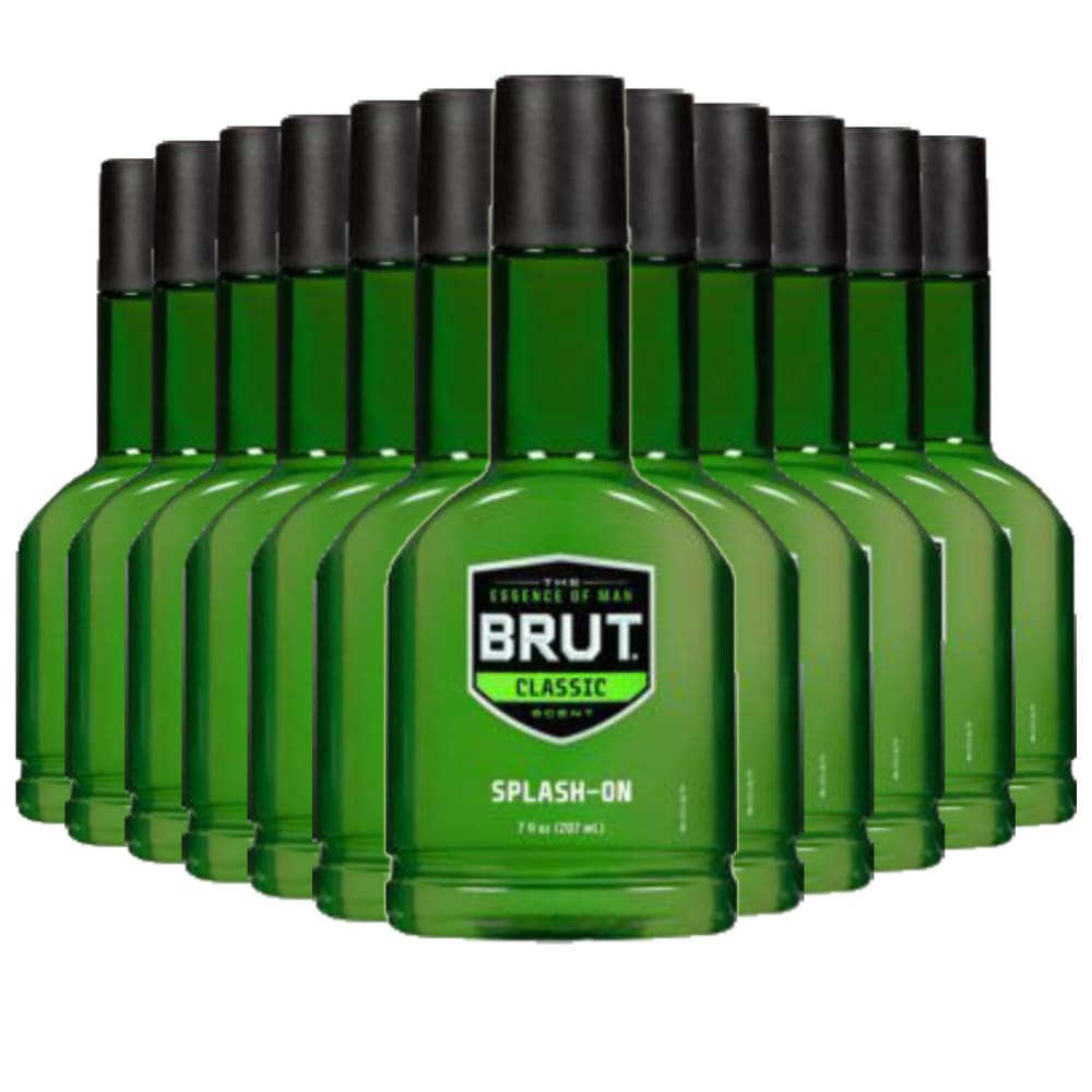 Brut Classic Scent Splash-On Men’s Lotion 7.0 Fl Oz ea - 12 Pack - After Shave - Brut