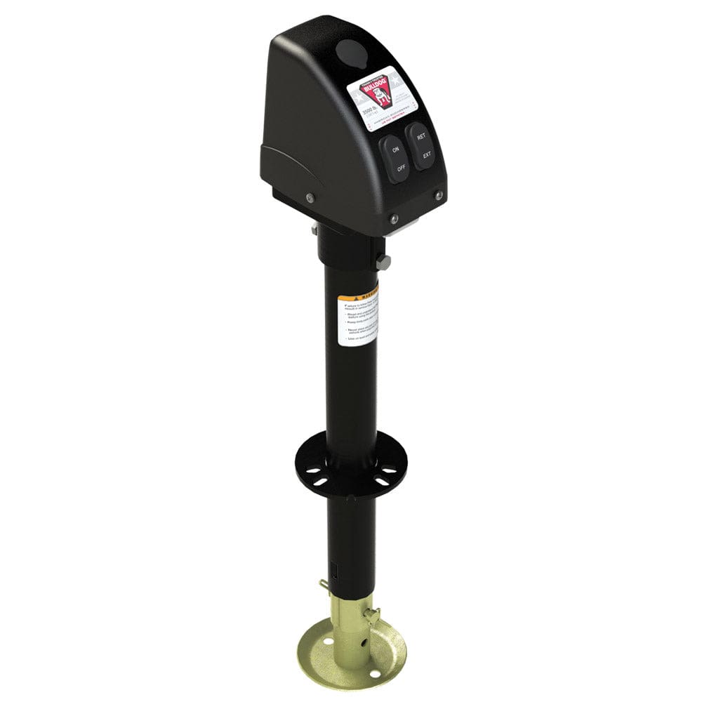 Bulldog 3,500lbs A-Frame RV Jack w/ Powered Drive - 12V - Black Cover - Automotive/RV | Accessories,Trailering | Jacks & Dollies - Bulldog