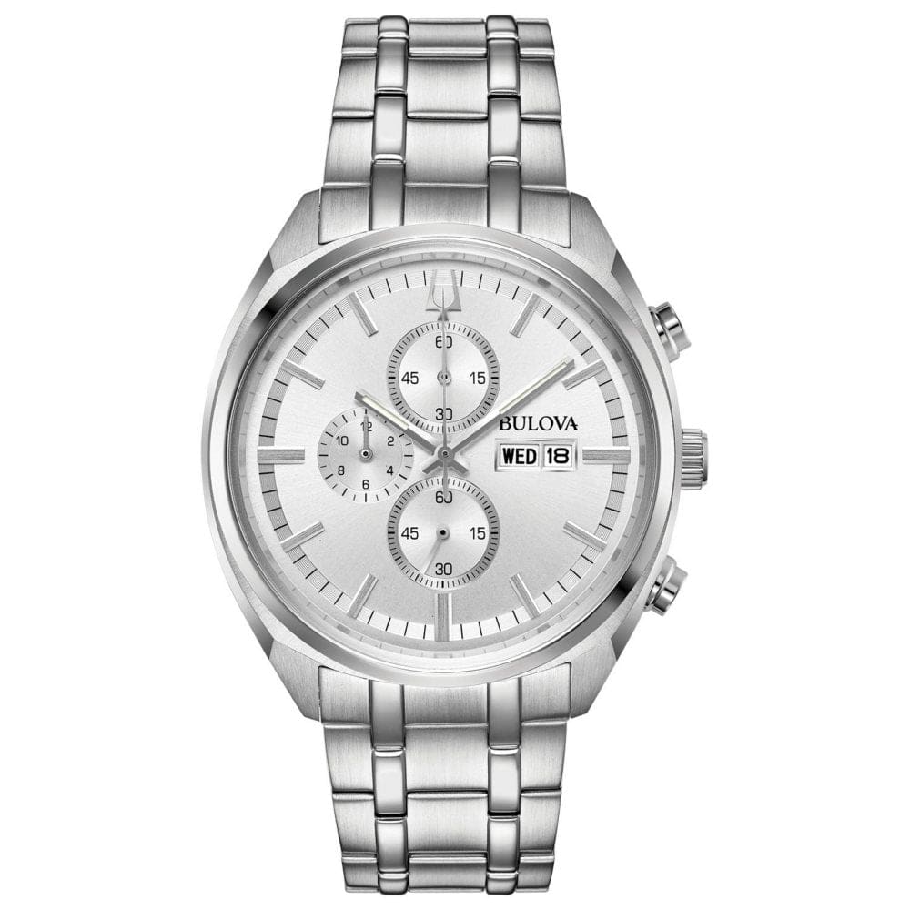 Bulova Men’s Dress Classic Surveyor 42mm Stainless Steel Watch 96C135 - Wow Gifts - Bulova