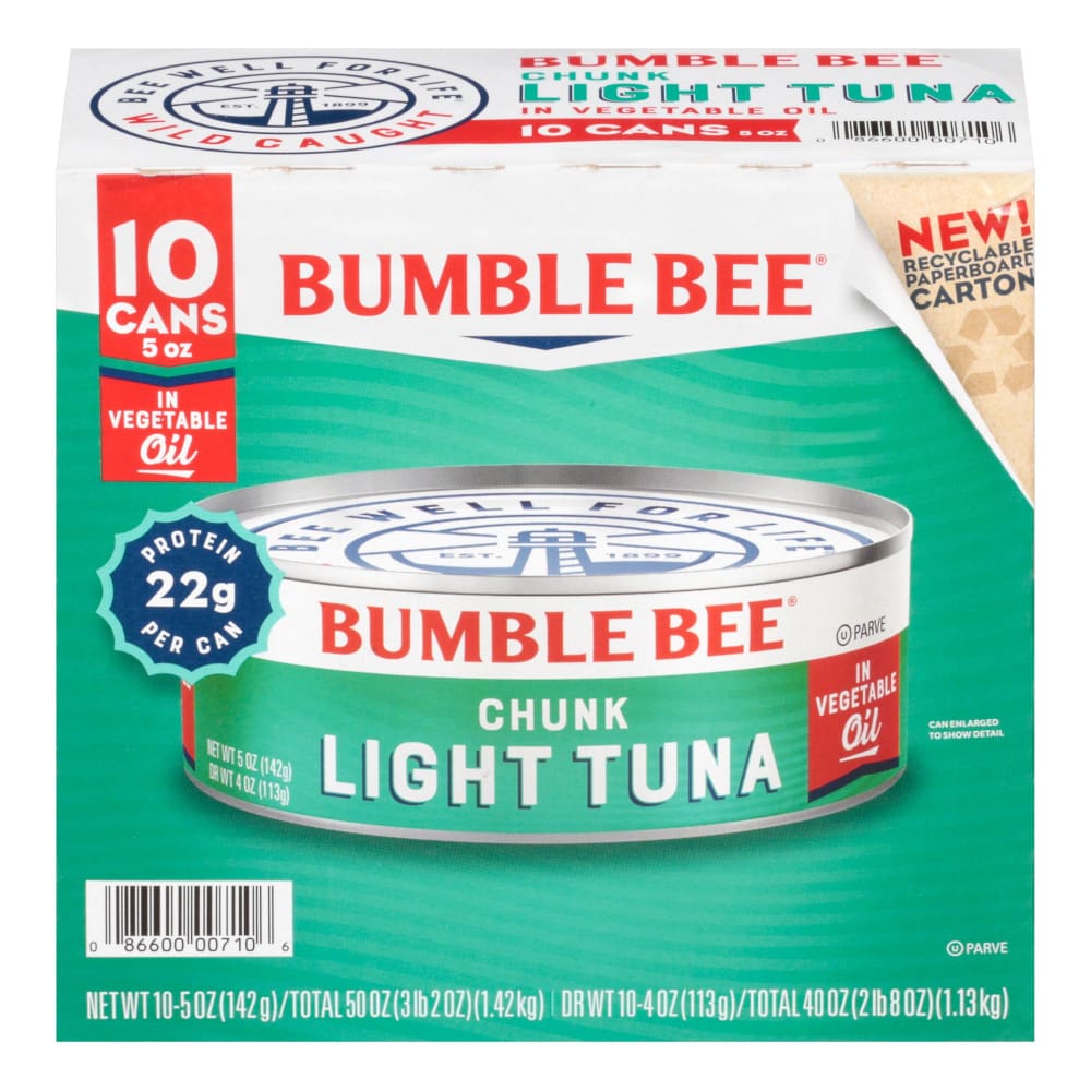 Bumble Bee Chunk Light Tuna in Oil 10 pk./5 oz. - Bumble Bee