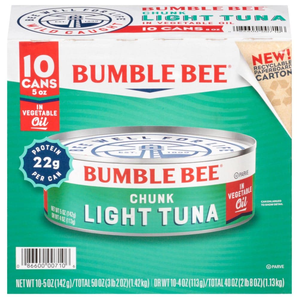 Bumble Bee Chunk Light Tuna in Oil (5 oz. 10 ct.) (Pack of 2) - Canned Foods & Goods - Bumble