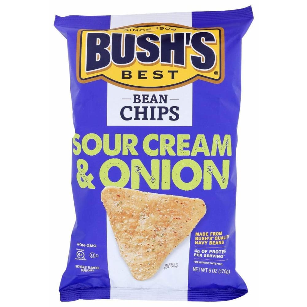 BUSHS BEST Grocery > Snacks > Chips > Snacks Other BUSHS BEST: Chips Sour Crm Onion Bean, 6 oz