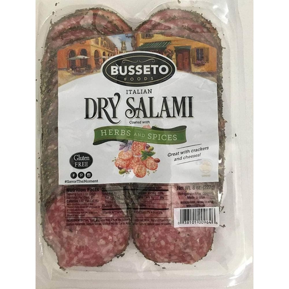 Busseto Busseto Italian Dry Salami with Herbs & Spices, 8 oz