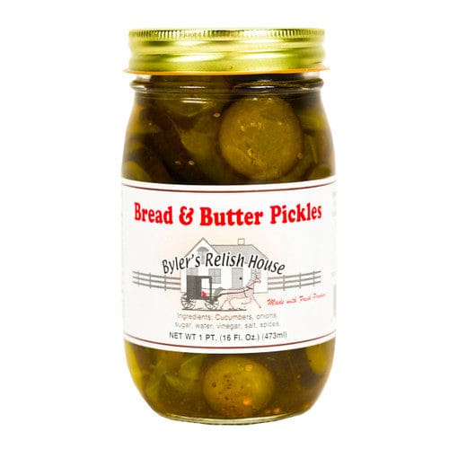 Byler’s Relish House Bread & Butter Pickles 16oz (Case of 12) - Misc/Misc Bulk Foods - Byler’s Relish House