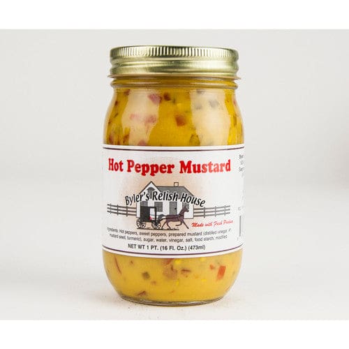 Byler’s Relish House Hot Pepper Mustard 16oz (Case of 12) - Misc/Misc Bulk Foods - Byler’s Relish House