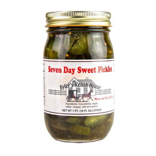 Byler’s Relish House Seven Day Sweet Pickles 16oz (Case of 10) - Misc/Misc Bulk Foods - Byler’s Relish House