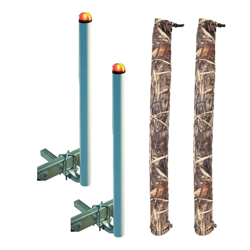 C.E. Smith 40 Post Guide-On w/ L.E.D. Posts & FREE Camo Wet Lands Post Guide-On Pads - Trailering | Guide-Ons - C.E. Smith