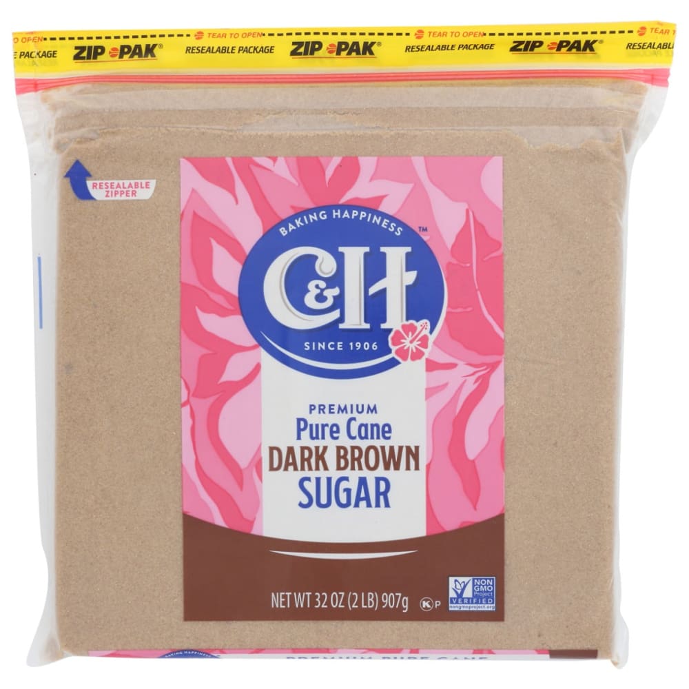 C & H: Sugar Drk Brown Pure Cane 2 LB (Pack of 5) - Grocery > Cooking & Baking > Sugars & Sweeteners - C & H