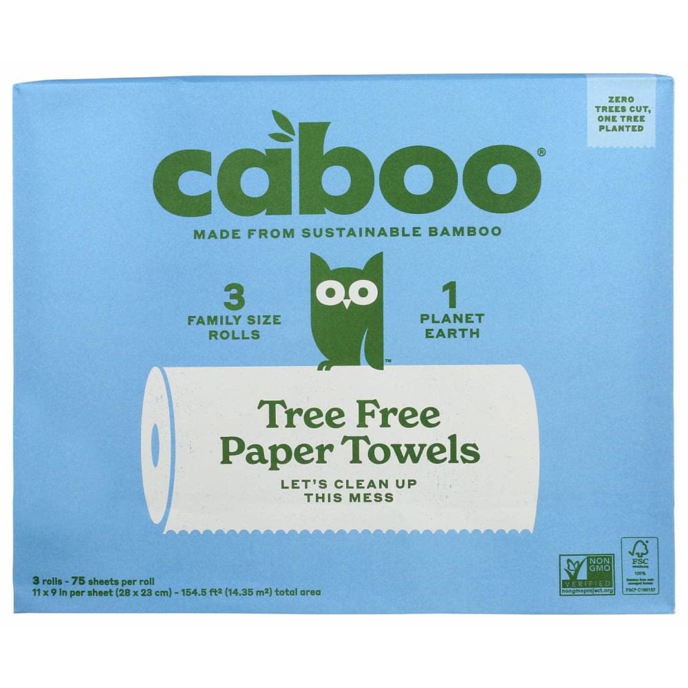 Caboo Home Products > Household Products CABOO: Tree Free Paper Towels 75 Sheets, 3 pk