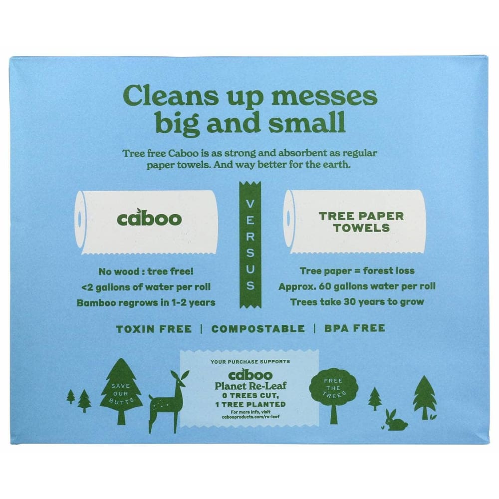 Caboo Home Products > Household Products CABOO: Tree Free Paper Towels 75 Sheets, 3 pk