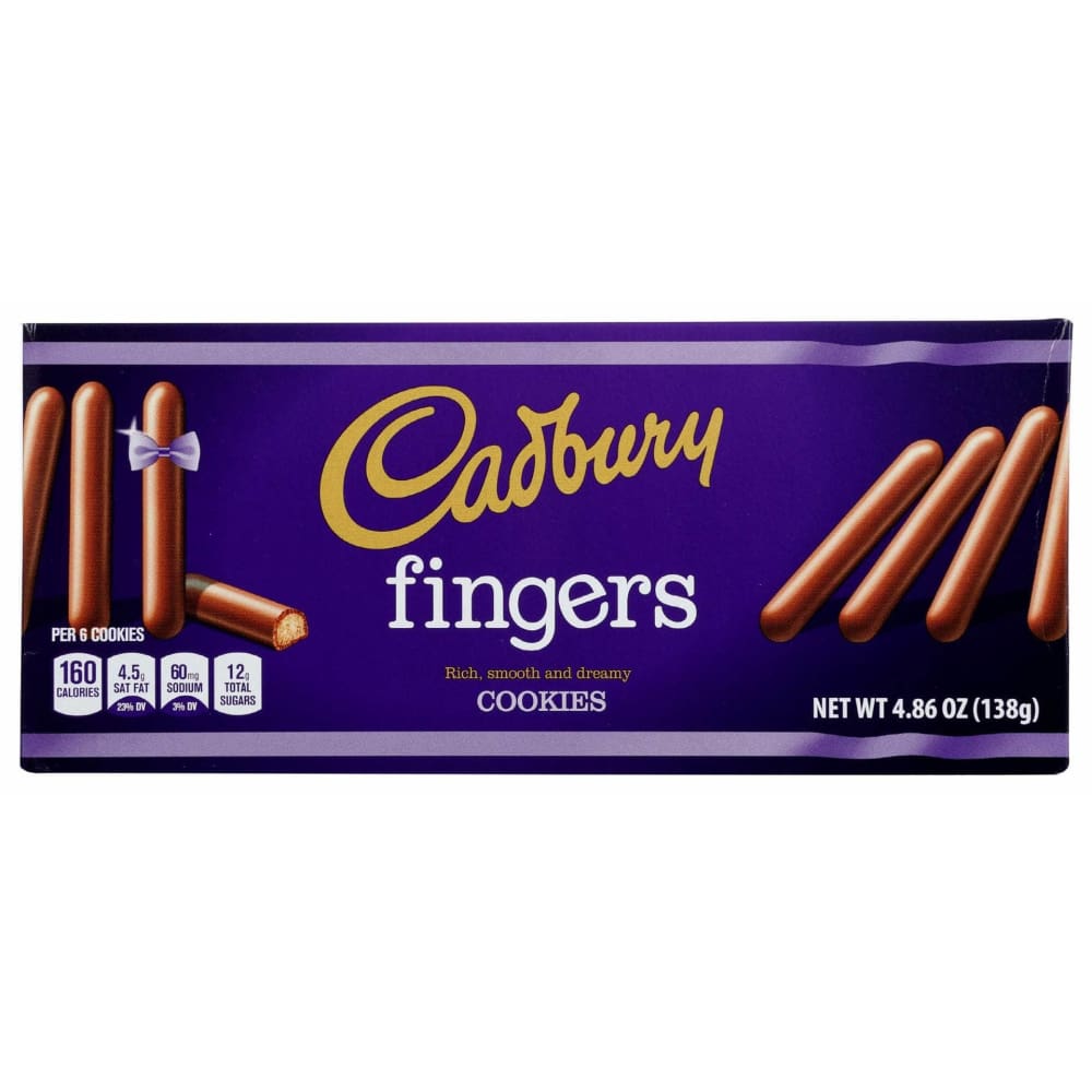 CADBURY Grocery > Snacks > Cookies > Cookies CADBURY Cookie Mlk Choc Fingers, 4.86 oz