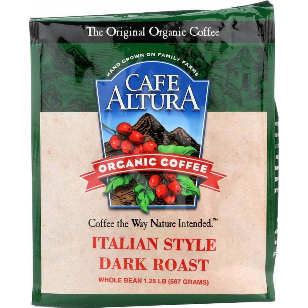 Cafe Altura Cafe Altura Organic Dark Roast Whole Bean Coffee Italian Style, 1.25 lb
