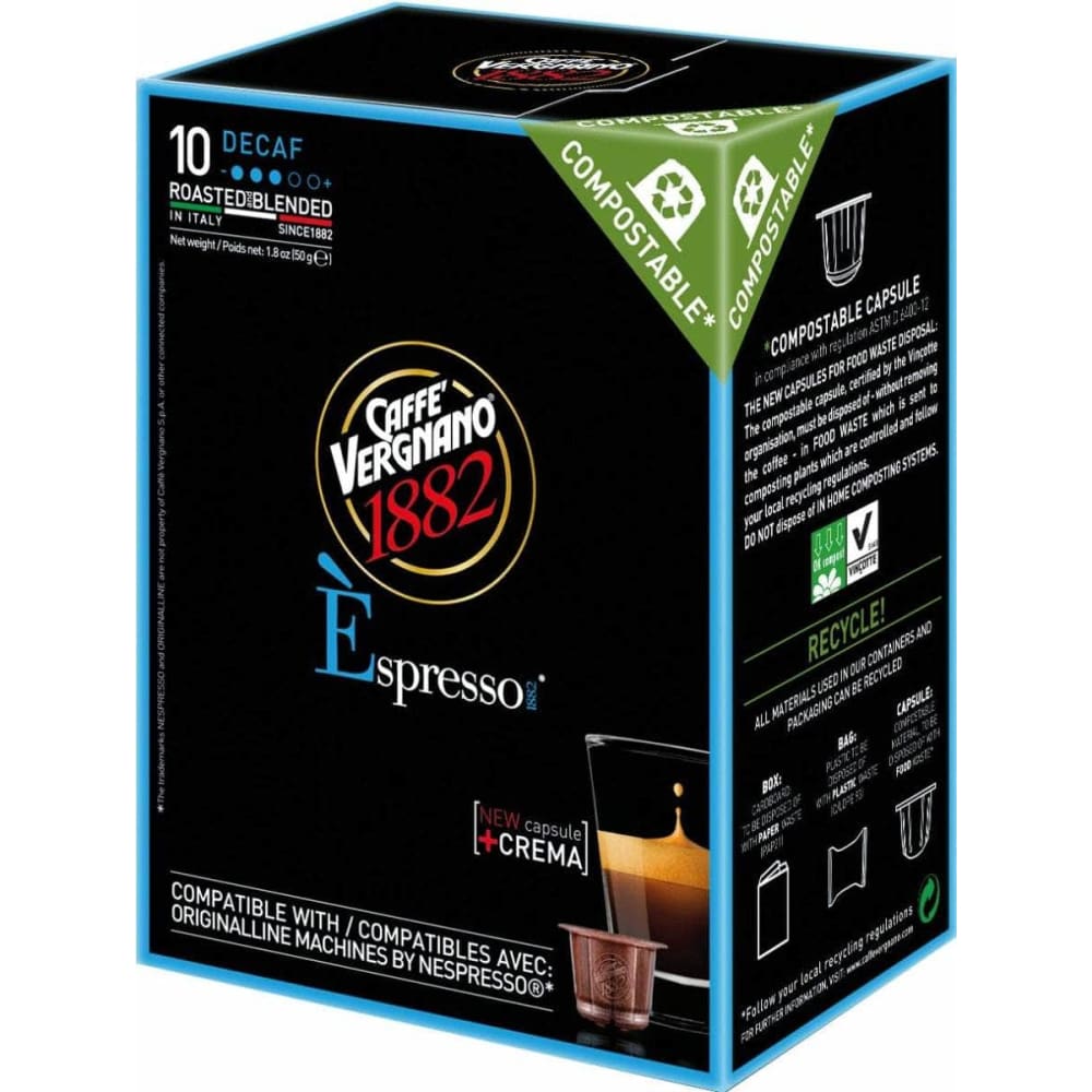 Cafe Vergnano Cafe Vergnano Espresso Decaf Capsule, 4.94 oz