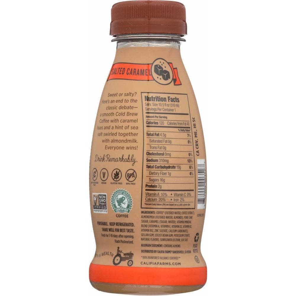 Califia Califia Farms Salted Caramel Cold Brew Coffee With Almond Milk, 10.5 oz