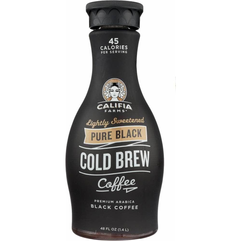 Califia Califia Pure Black Cold Brew Coffee Lightly Sweetened, 48 oz