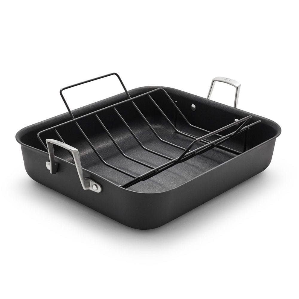 Calphalon Premier Hard-Anodized Non-Stick 16 Roasting Pan With Rack - Roasting Pans - ShelHealth