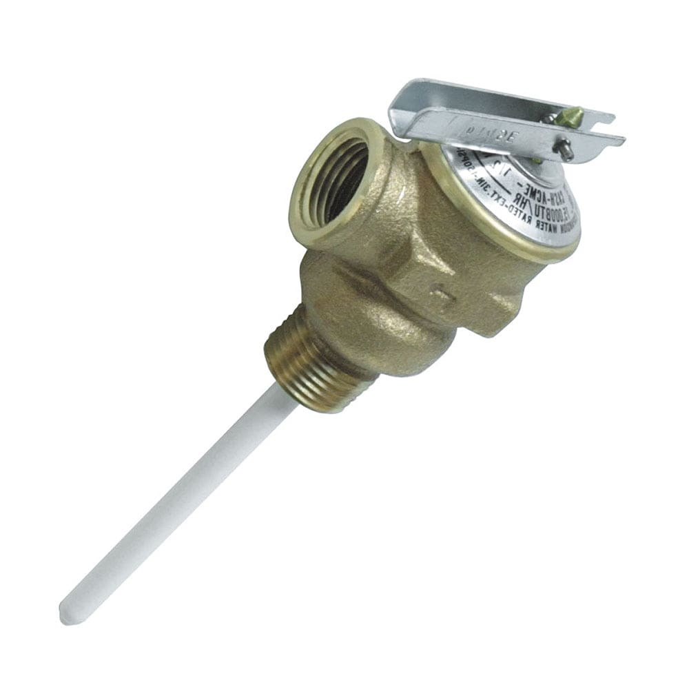 Camco Temperature & Pressure Relief Valve - 1/ 2 Valve w/ 4 Probe - Marine Plumbing & Ventilation | Blowers & Heaters - Camco