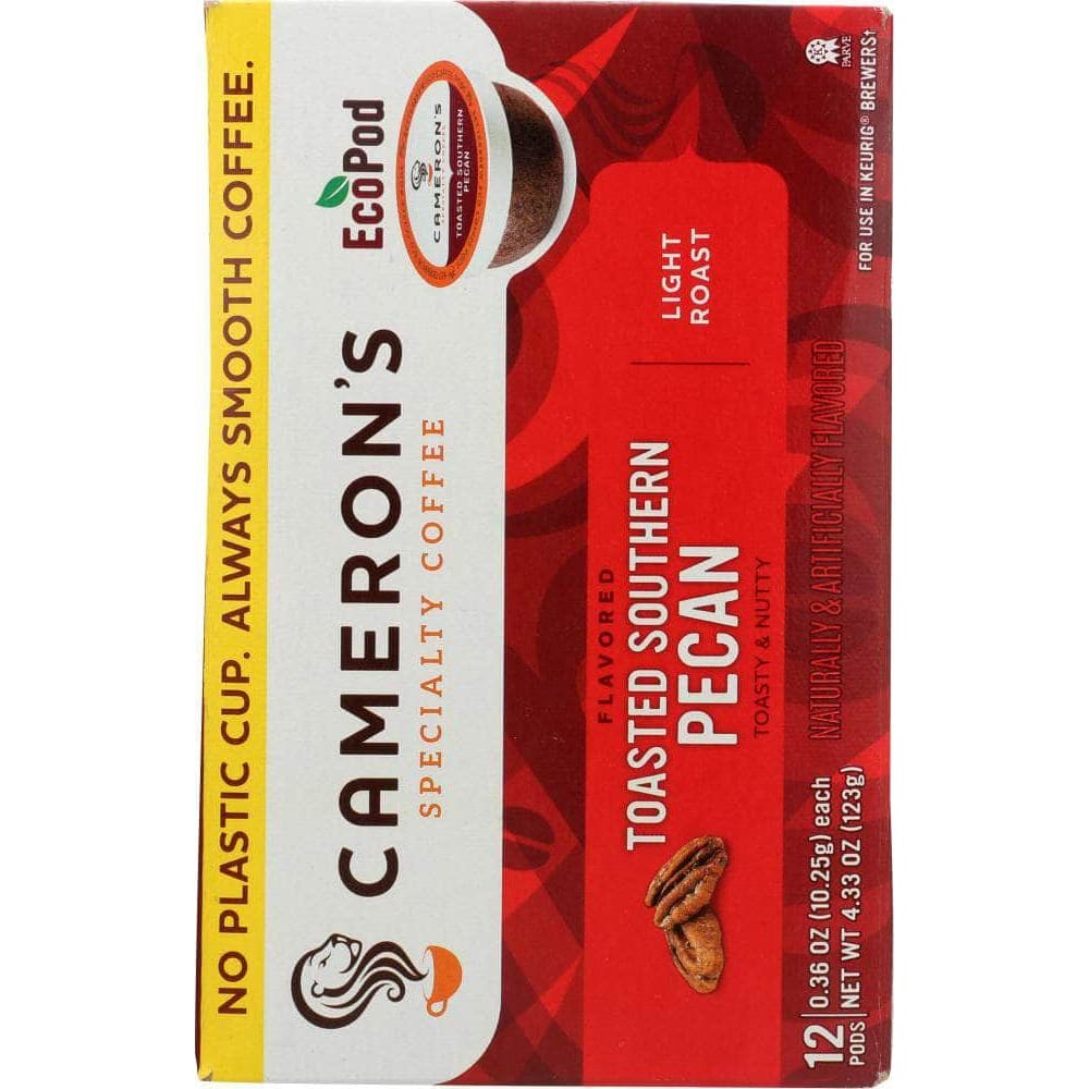 Camerons Coffee Camerons Coffee Toasted Pecan Coffee Pods Single Serve, 12 ea