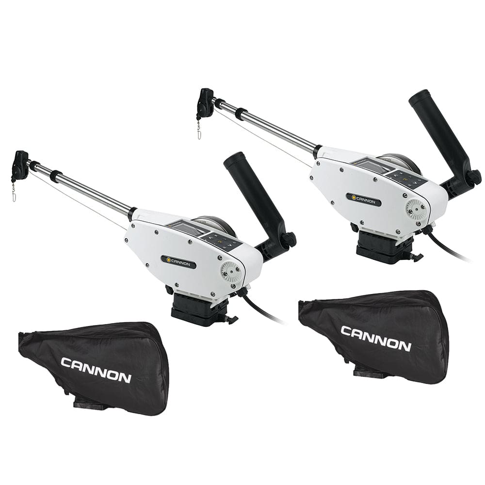Cannon Optimum™ 10 Tournament Series (TS) BT Electric Downrigger 2-Pack w/ Black Covers - Hunting & Fishing | Downriggers - Cannon