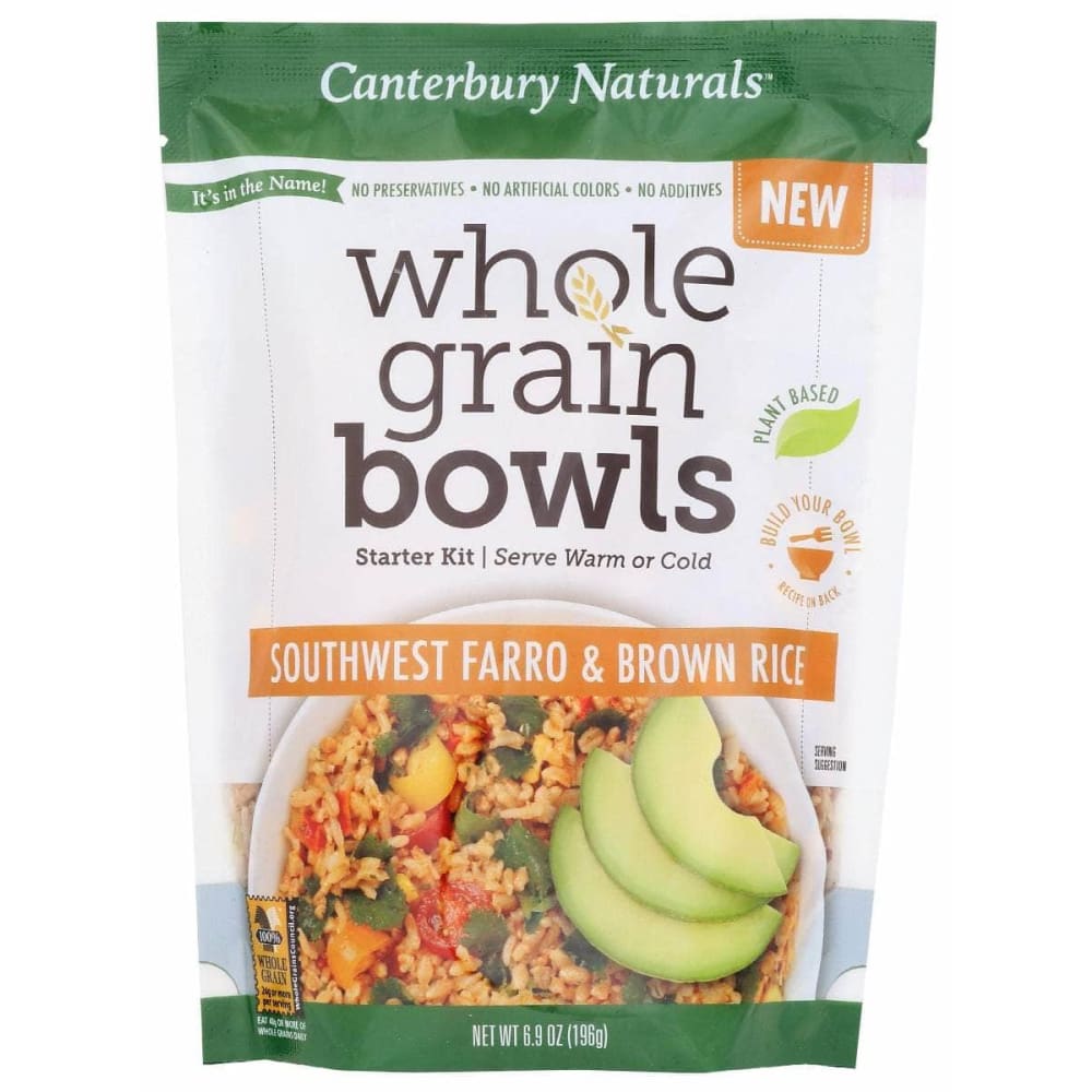 CANTERBURY NATURALS Grocery > Pantry > Rice CANTERBURY NATURALS: Southwest Farro & Brown Rice Whole Grain Bowls, 6.9 oz